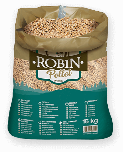 worek pelletu opałowego Robin do kupienia w Skórczu lub sklepie internetowym